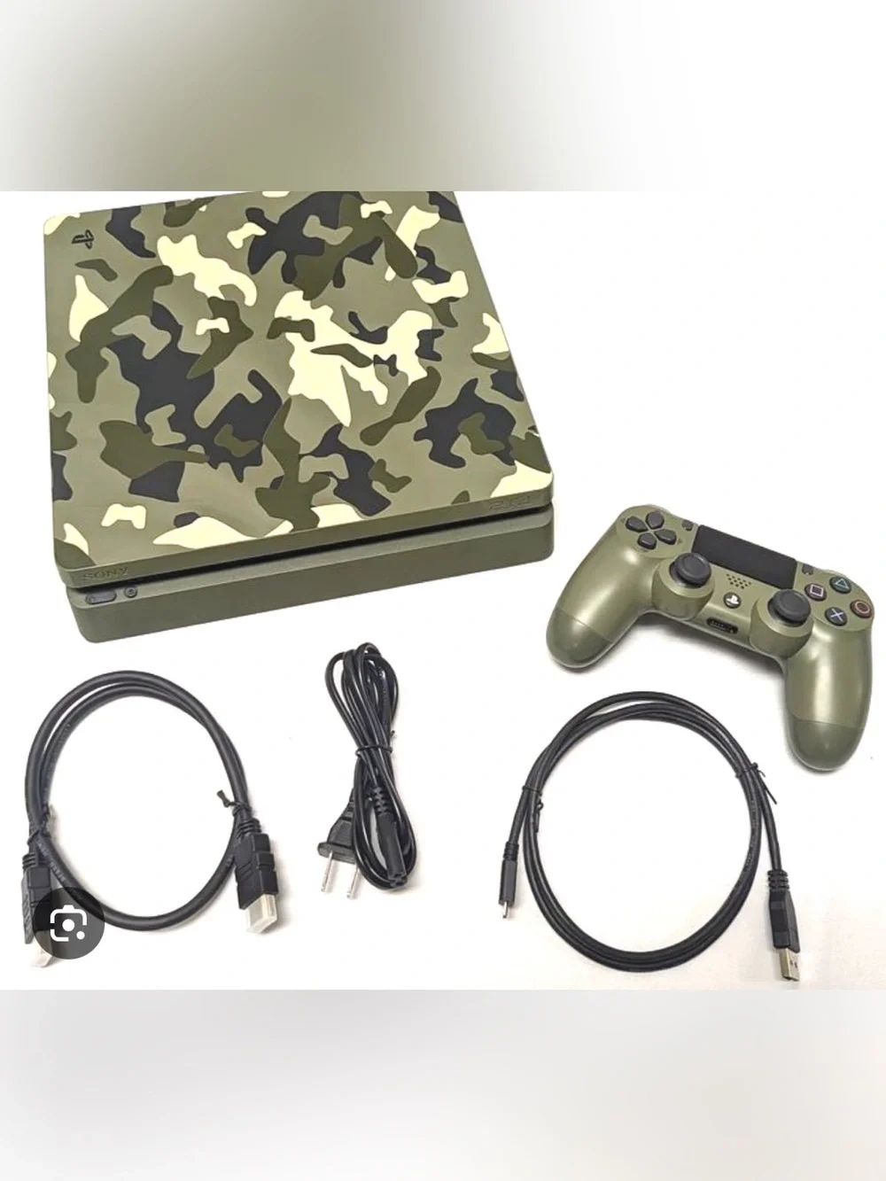 PS4 Camo Green Gaming Console Bundle with Matching Controller